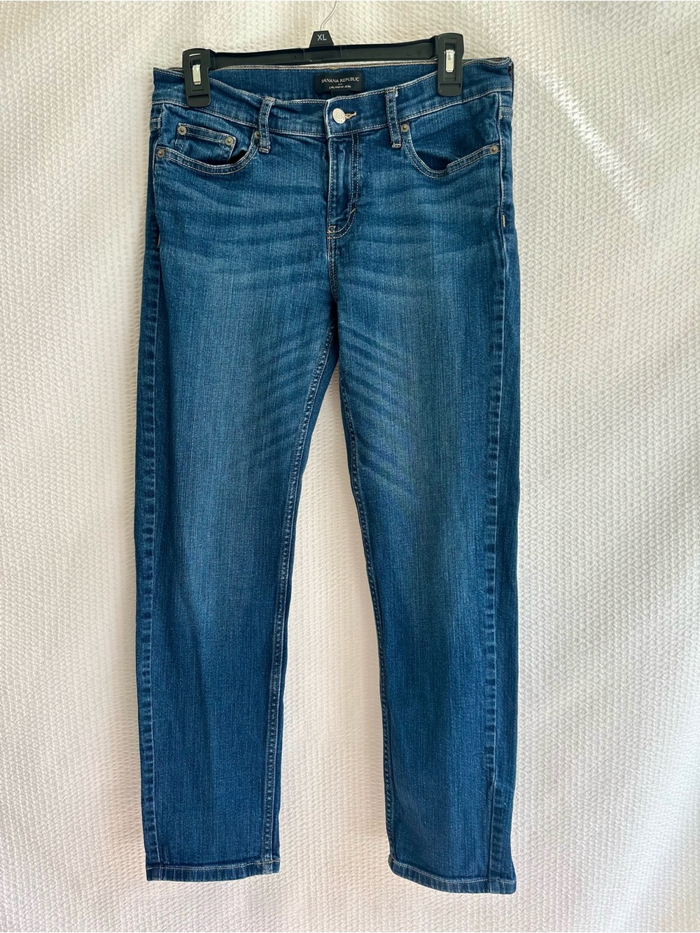 Banana Republic Girlfriend Jean Blue Wash Slim Stretch Denim Size 6 Women's